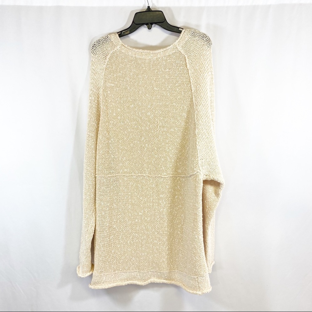 Free People plunge neck boho sweater - Picture 2 of 4